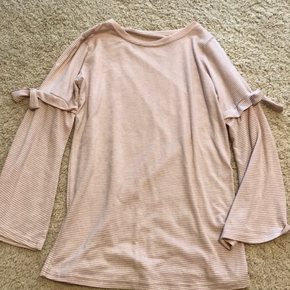 Long Sleeved Striped Girls Top